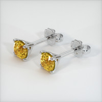 <span>1.21</span>&nbsp;<span class="tooltip-light">Ct.Tw.<span class="tooltiptext">Total Carat Weight</span></span> Sapphire Earrings, 14K White Gold 3